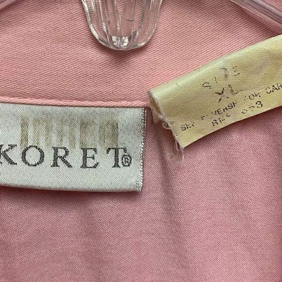 Vintage 80s Racer Jacket Baby Pink - Picture 3 of 3